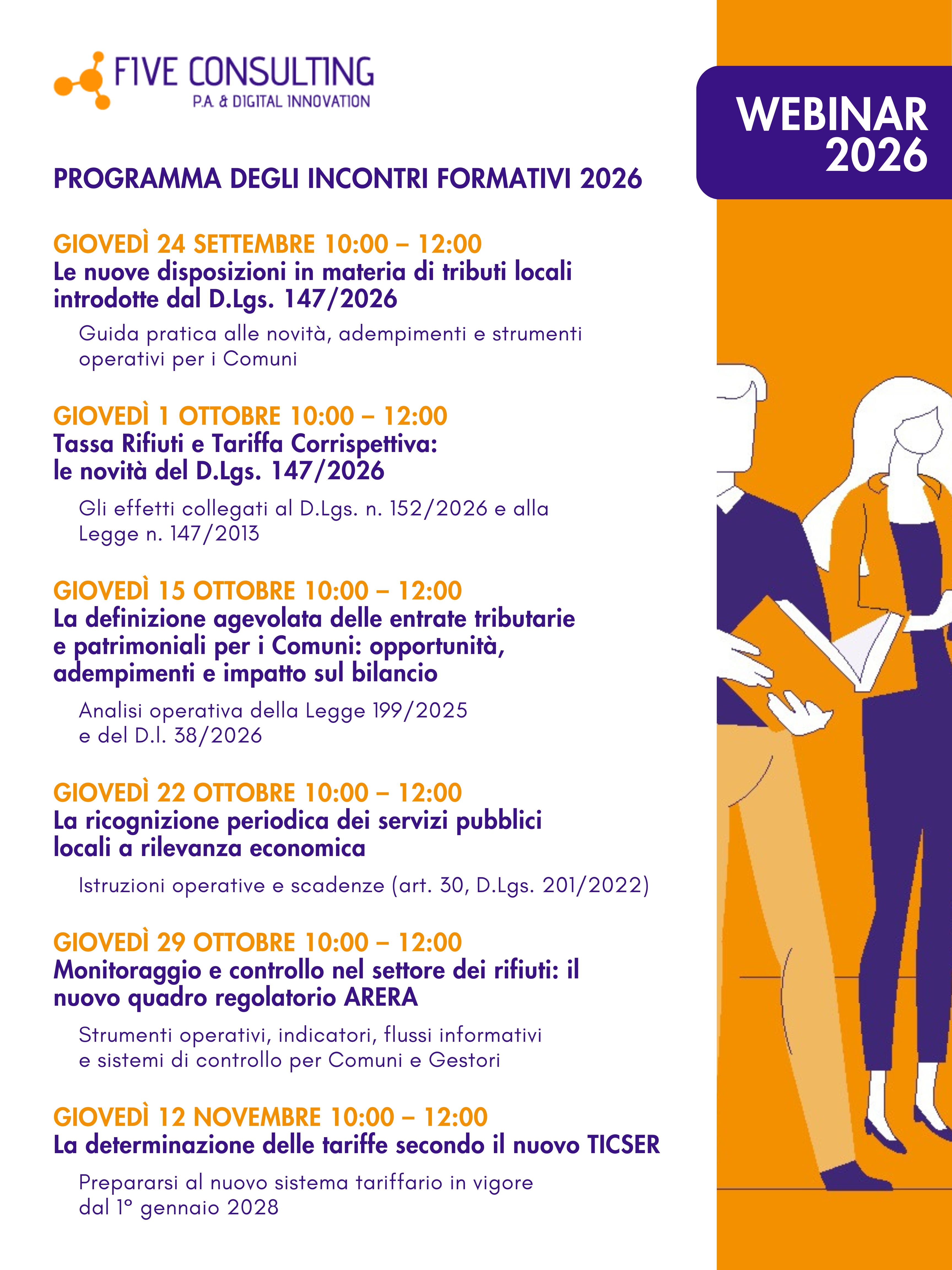 Webinar: incontri formativi settembre-novembre 2026
